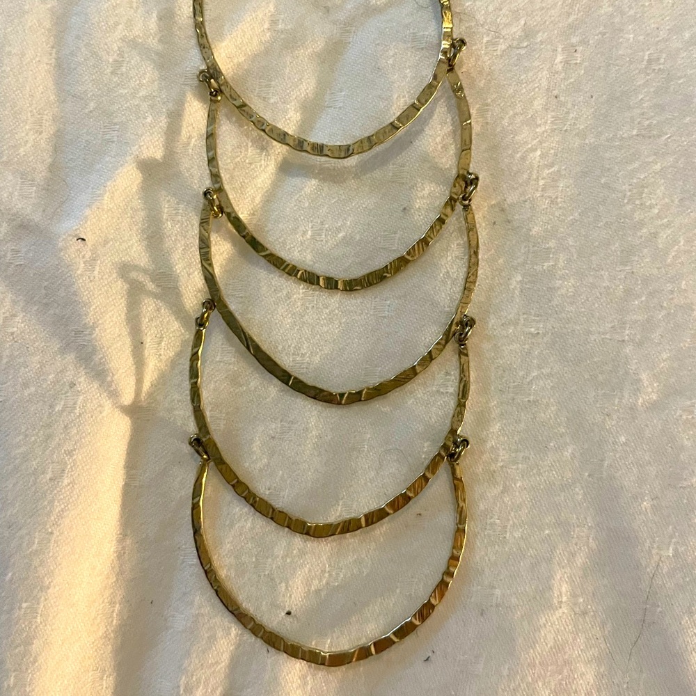 Lucky brand long gold necklace
